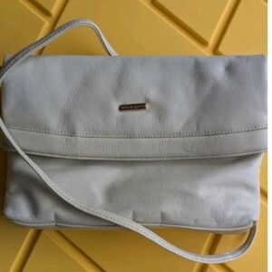 Chic White vintage Via Piaggi Crossbody Bag